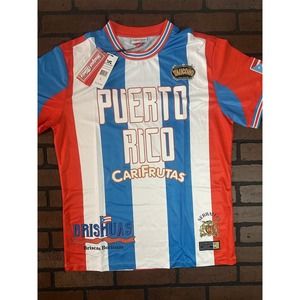 PUERTO RICO 1990 World Cup National Soccer Jersey ~New~M,‎ L, XL, 3XL